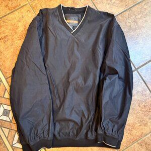 Izod X.F.G. Extreme Function Golf Wear Black Pullover Windbreaker Men's Large